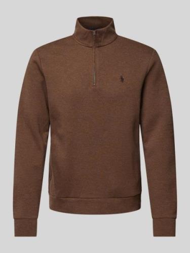 Polo Ralph Lauren Sweatshirt mit Troyer-Kragen in Hazel Melange, Größe...