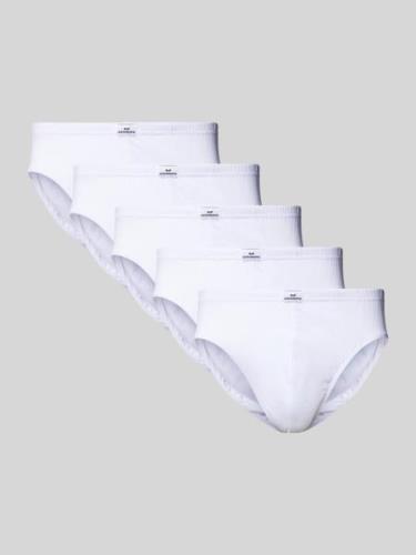 Götzburg Wäsche Slip mit Label-Detail im 3er-Pack in Weiss, Größe L