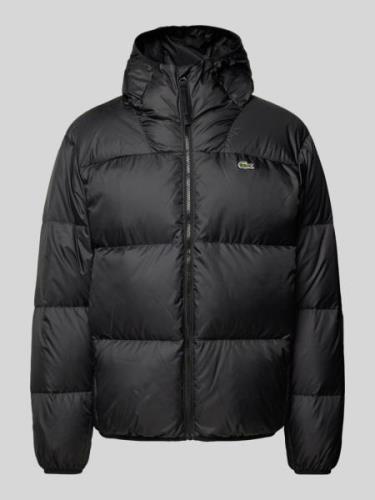 Lacoste Steppjacke mit Kapuze in Black, Größe XL