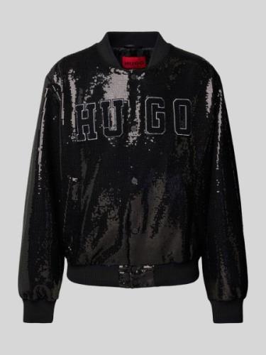 HUGO Regular Fit Jacke mit Paillettenbesatz Modell 'Bailey' in Black, ...