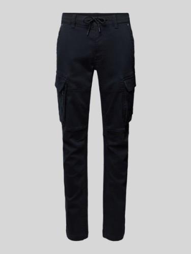 PME Legend Tapered Fit Cargohose mit Tunnelzug in Marine, Größe 31/30