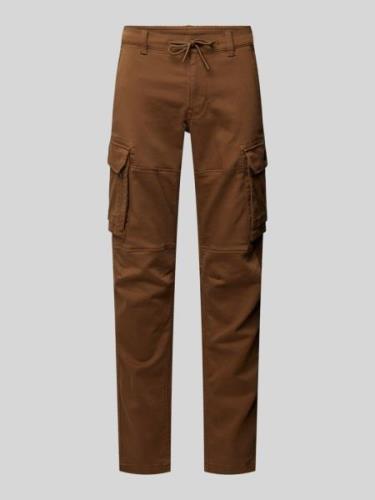 PME Legend Tapered Fit Cargohose mit Tunnelzug in Camel, Größe 31/30