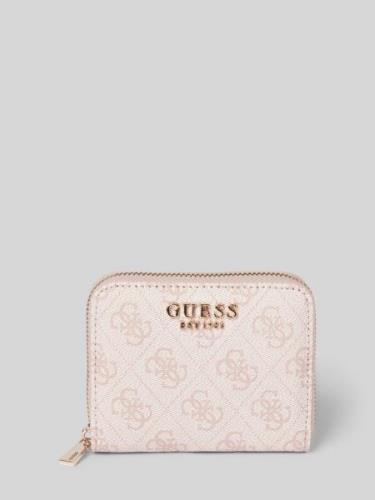 Guess Portemonnaie mit Label-Applikation Modell 'LAUREL' in Rose, Größ...