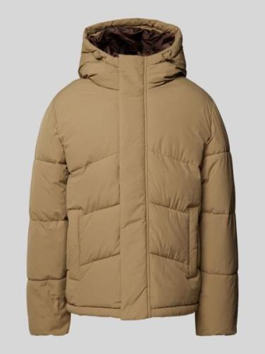 Jack & Jones Steppjacke mit Stehkragen Modell 'WORLD' in Beige, Größe ...