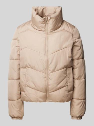 Vero Moda Boxy Fit Steppjacke mit Stehkragen Modell 'LIGARIO' in Taupe...