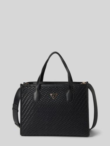 Guess Handtasche mit Label-Applikation Modell 'SILVANA 2' in Black, Gr...