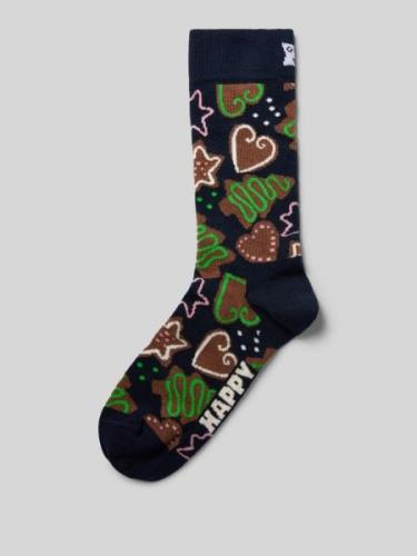 Happy Socks Socken mit Label-Stitching Modell 'Gingerbread Cookies' in...