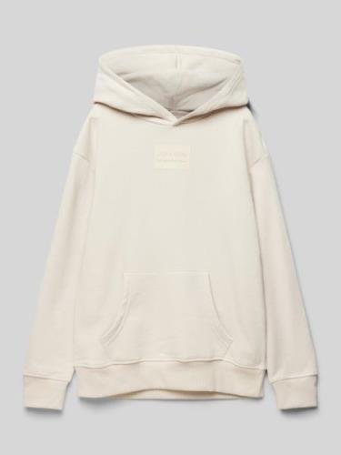 Jack & Jones Hoodie mit Label-Patch Modell 'HAKKAI' in Ecru, Größe 164