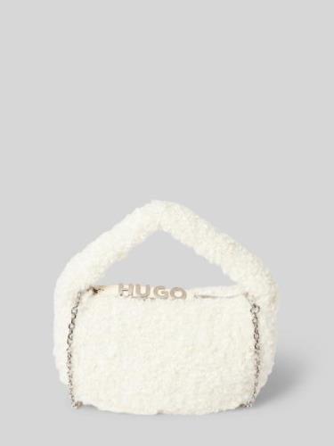 HUGO Handtasche aus Teddyfell Modell 'Becky' in Offwhite, Größe 1