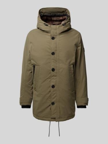 Tom Tailor 2-in-1 Parka mit herausnehmbarer Kapuze in Oliv, Größe XL