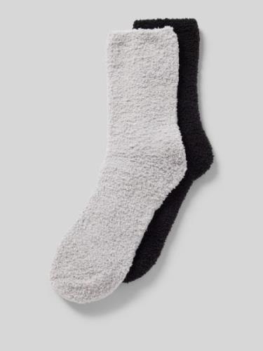 camano Socken aus Teddyfell im 2er-Pack in Black, Größe 39-42