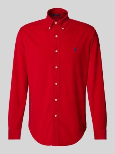 Polo Ralph Lauren Custom Fit Freizeithemd mit Logo-Stitching in Rot, G...