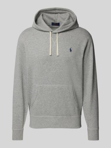 Polo Ralph Lauren Hoodie mit Label-Stitching in Hellgrau, Größe XL