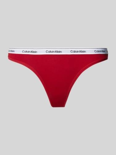 Calvin Klein Underwear String mit elastischem Label-Bund in Rot, Größe...