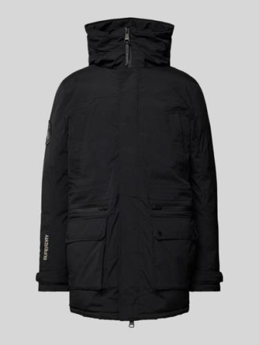 Superdry Parka mit Stehkragen in Black, Größe S