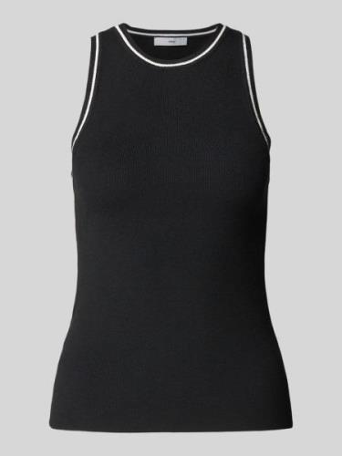 Mango Tanktop mit Rundhalsausschnitt in Black, Größe S