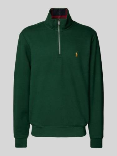 Polo Ralph Lauren Sweatshirt mit Logo-Stitching in Bottle, Größe L