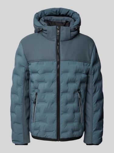 Tom Tailor Hybrid Jacke mit abnehmbarer Kapuze in Rauchblau, Größe S