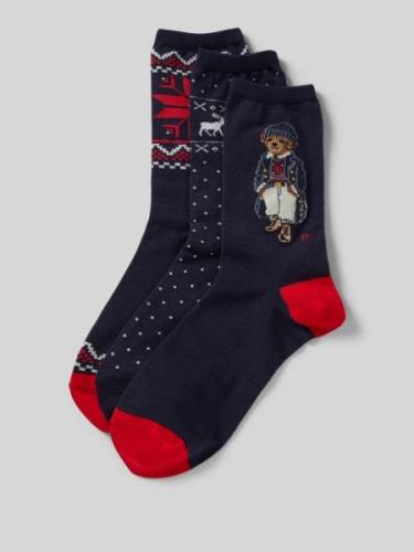 Polo Ralph Lauren Socken mit Geschenkbox im 3er-Pack in Dunkelblau, Gr...