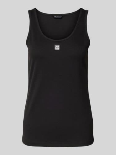 ARMANI EXCHANGE Top mit Label-Patch in Black, Größe XS