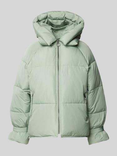 WITHBLACK Steppjacke mit Reißverschlusstaschen in Mint, Größe XS