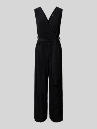 ZABAIONE Jumpsuit mit Plisseefalten Modell 'Romper' in Black, Größe S