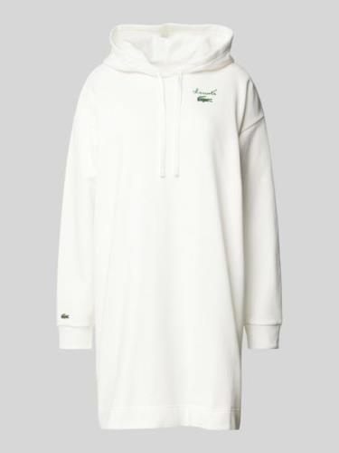 Lacoste Sport Sweatkleid mit Kapuze in Offwhite, Größe 34