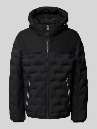 Tom Tailor Hybrid Jacke mit abnehmbarer Kapuze in Black, Größe XXL