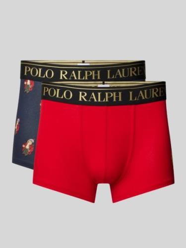 Polo Ralph Lauren Underwear Trunks mit Label-Bund im 2er-Pack in Rot, ...