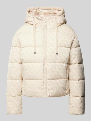 Guess Steppjacke mit Kapuze Modell 'DAISY' in Offwhite, Größe XL