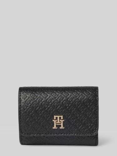 Tommy Hilfiger Portemonnaie mit Label-Detail Modell 'ETERNITY' in Blac...