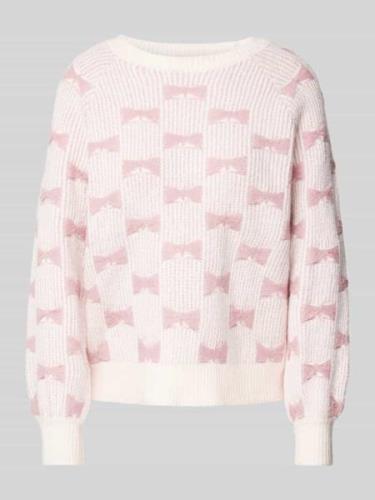 Only Pullover mit Ballonärmel Modell 'Clara' in Rosa, Größe L