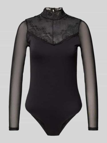 Pieces Slim Fit Body mit halbtransparentem Spitzen-Ausschnitt Modell '...