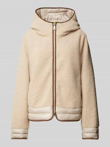 Fuchs Schmitt Fleecejacke mit Kapuze in Beige, Größe 40