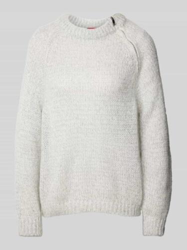 MAX&Co. Strickpullover mit Rundhalsausschnitt Modell 'PARIDE' in Hellg...