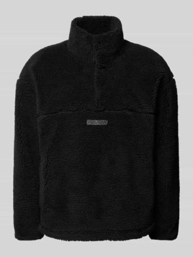 REVIEW Sherpa Jacket mit Label-Patch in Black, Größe XS