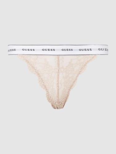 Guess String mit Spitze Modell 'BELLE BRAZILIAN' in Beige, Größe S