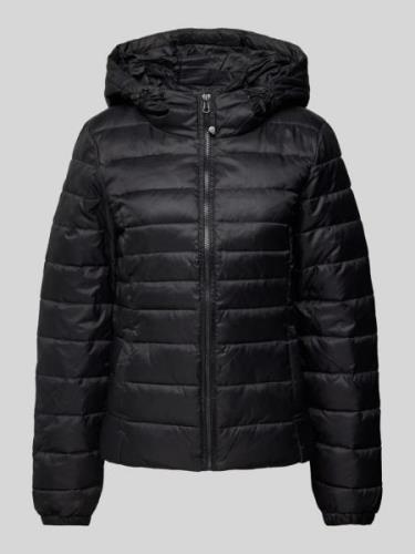 Only Steppjacke mit Kapuze Modell 'TAHOE' in Black, Größe XL