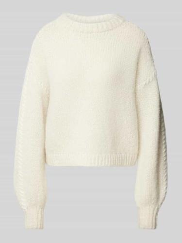 Vero Moda Relaxed Fit Strickpullover mit Kontrast-Detail Modell 'FENG'...