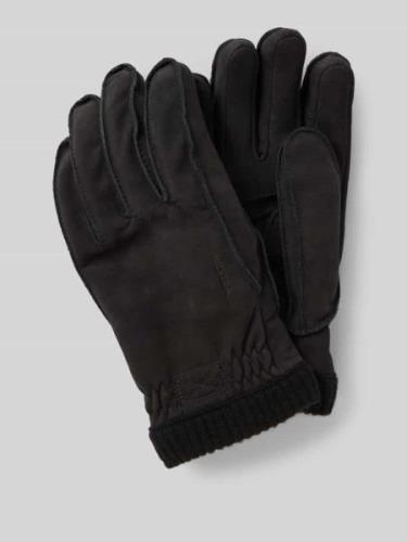 Hestra Handschuhe mit elastischem Bund in Black, Größe 10