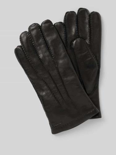 Hestra Handschuhe aus Lammnappa Modell 'Edward' in Black, Größe 10