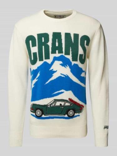 MC2 Saint Barth Strickpullover aus Woll-Mix Modell 'CRANS MONT' in Off...