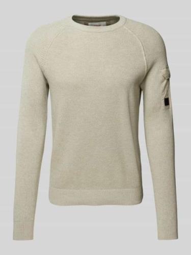 s.Oliver RED LABEL Regular Fit Strickpullover mit Raglanärmeln und Str...