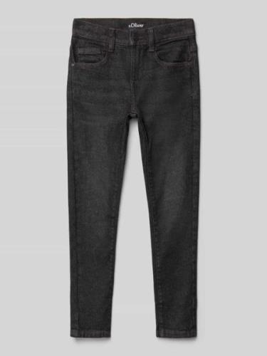 s.Oliver RED LABEL Slim Fit Jeans mit 5-Pocket-Design in Black, Größe ...