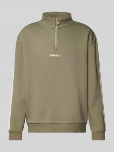 Ellesse Sweatshirt mit Stehkragen Modell 'ZARAGOZA' in Khaki, Größe L