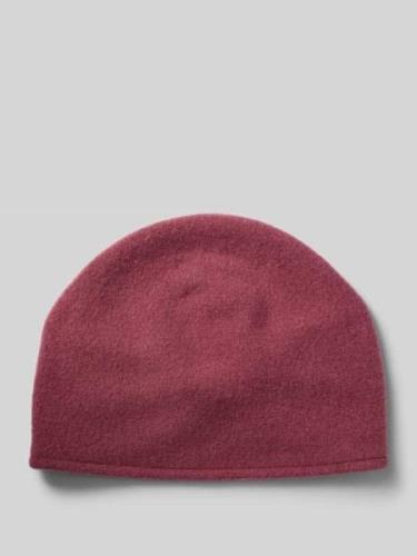 Loevenich Beanie mit geripptem Abschluss in Mauve, Größe 1