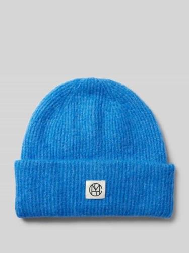 MSCH Copenhagen Beanie mit Logo-Patch Modell 'Hope' in Royal, Größe 1