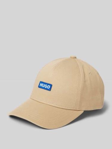 Hugo Blue Basecap mit Label-Patch Modell 'Jinko' in Beige, Größe 1