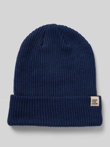 Cotopaxi Beanie mit Label-Detail in Marine, Größe 1