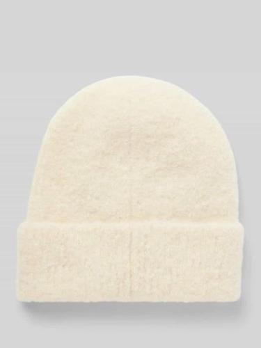 Jake*s Casual Beanie mit breitem Umschlag in Ecru, Größe 1